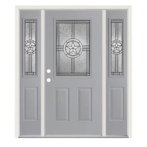 Unit comes pre-assembled in a 4-916 inch door frame with brickmould, ready to install. . Lowes steel entry doors